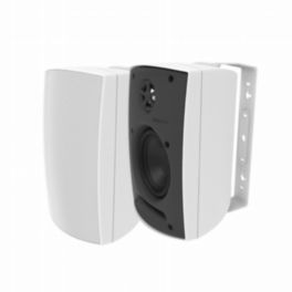 Adept Audio Adept Audio 6 1/2" On-Wall Indoor/Outdoor Speaker - White ABS Cabinet