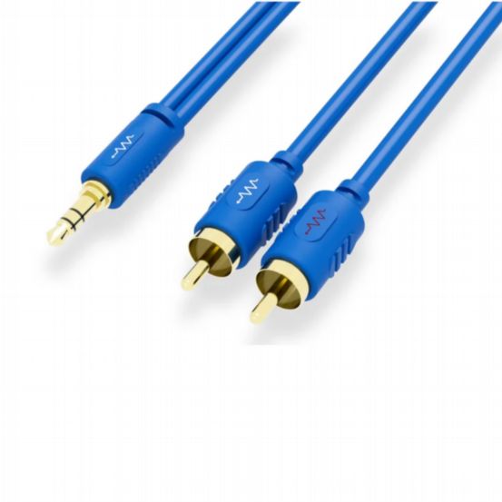 Blustream Stereo 2 Phono to 3.5mm Jack Audio Cable – 3m