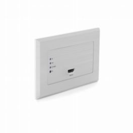 Blustream  HDMI Wallplate Transmitter via HDBaseT™ - AV, RS-232 and IR, 1080p to 70m (4K 60Hz 4:2:0 up to 40m), Bi-directional PoC, HDCP 2.2 (Silver)