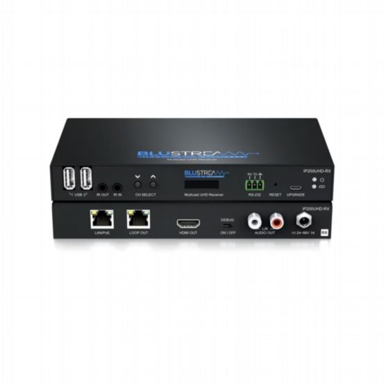 Blustream IP200UHD-RX UHD Video over IP Receiver via 1Gb Managed Network