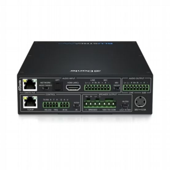 Blustream Networked Power Amplifier with Dante