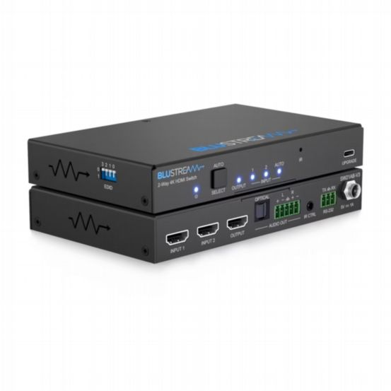 Blustream SW21AB-V3 2-Way 4K HDMI 2.0 Switch with Audio Breakout