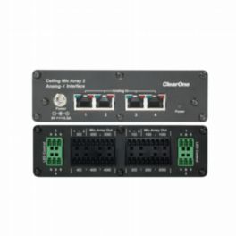 ClearOne Ceiling Mic Array Analog-X Interface Box to connect up to 4 Junction Boxes