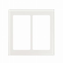 Lutron  Clearance Lutron Pico Wireless Faceplate – Double Opening (Clear White Glass)
