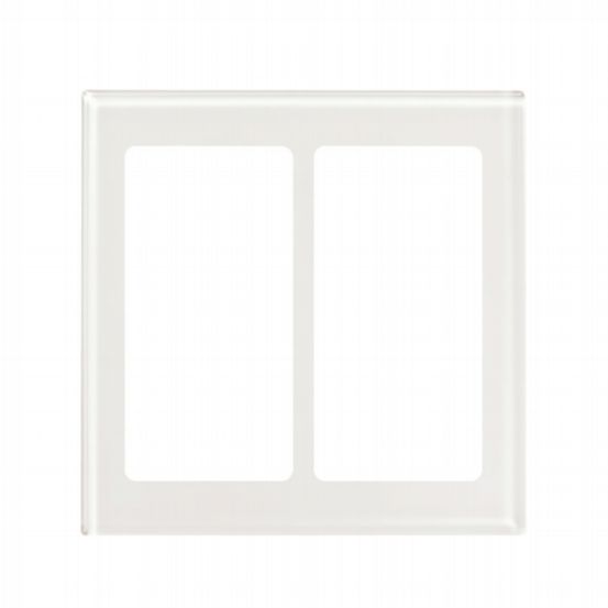 Clearance Lutron Pico Wireless Faceplate – Double Opening (Clear White Glass)