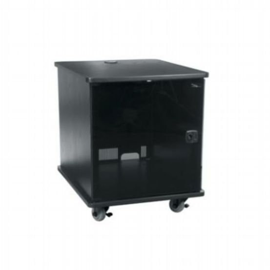 MFR Series Stand Alone Rack - 12U - 693mm Depth - Grained Ebony Ash