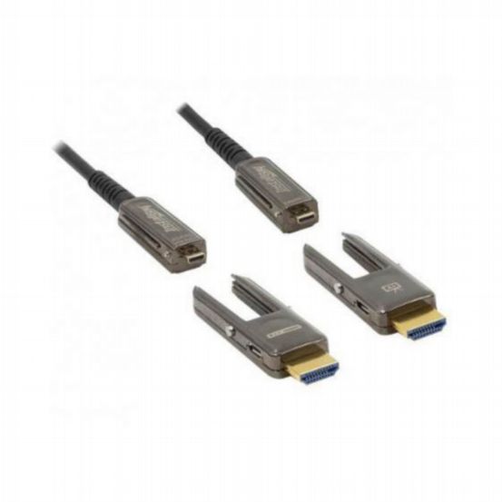 Install Bay HDMI AOC Active Fibre Cable 18Gbps CL3 Rated with Detachable Headshell