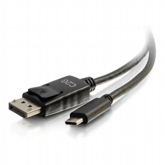 C2G 1ft (0.3m) USB-C to DisplayPort™ Adapter Cable 4K 30Hz – Black