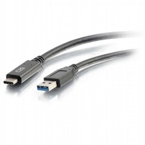 C2G 10ft (3m) USB-C® to USB-A 3.2 Gen 1 (5Gbps) Cable M/M – White