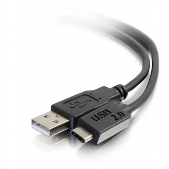 C2G 12ft (3.7m) USB 2.0 USB-C to USB-A Cable M/M – Black