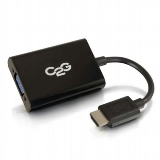 C2G HDMI® Male to VGA and Stereo Audio Female Adapter Converter Dongle