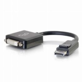 C2G C2G 8in DisplayPort™ Male to Single Link DVI-D Female Adapter Converter - Black