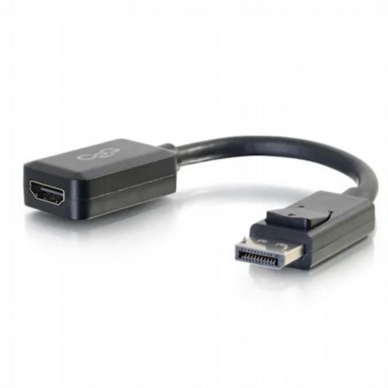 C2G 8in DisplayPort™ Male to HDMI Female Adapter Converter - Black