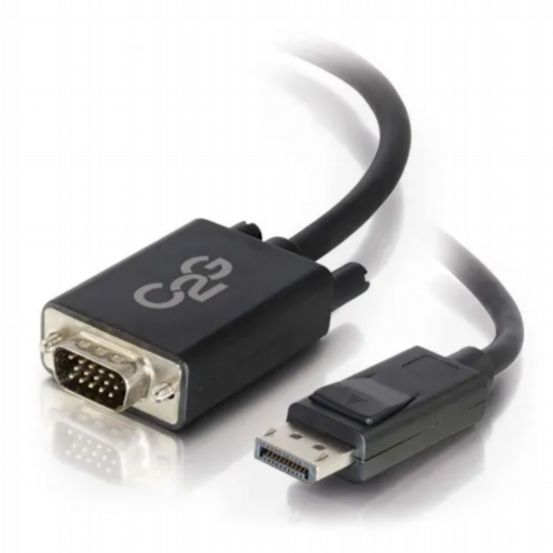 C2G 15ft (4.6m) DisplayPort™ Male to VGA Male Active Adapter Cable - Black