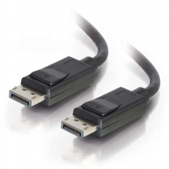 C2G 25ft (7.6m) DisplayPort™ Cable with Latches 4K 60Hz UHD M/M - Black
