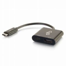 C2G C2G USB-C to HDMI Audio/Video Adapter Converter with Power Delivery - Black