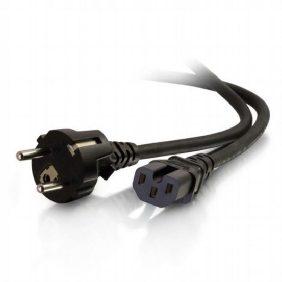 C2G 2m 250V Hot Condition European Power Cord (CEE 7/7 to IEC 60320 C15)