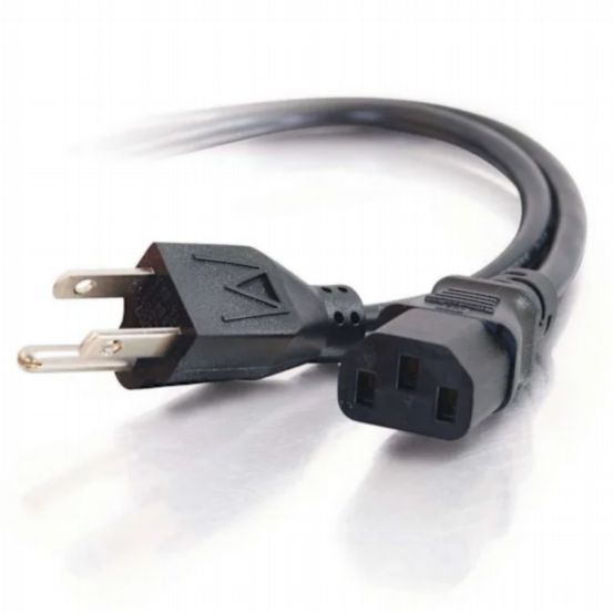 C2G 1.8m (6ft) 18 AWG North American Power Cord (NEMA 5-15P to IEC 60320 C13)