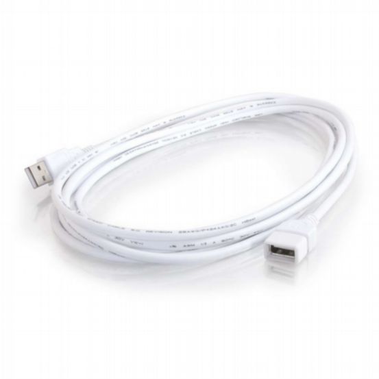 C2G 3m USB 2.0 A Male to A Female Extension Cable – White