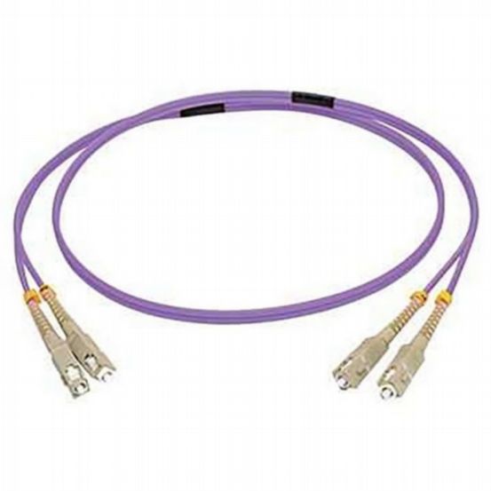 C2G 10m SC/SC OM4 Duplex Multimode Fibre Patch Cable LSZH – Purple
