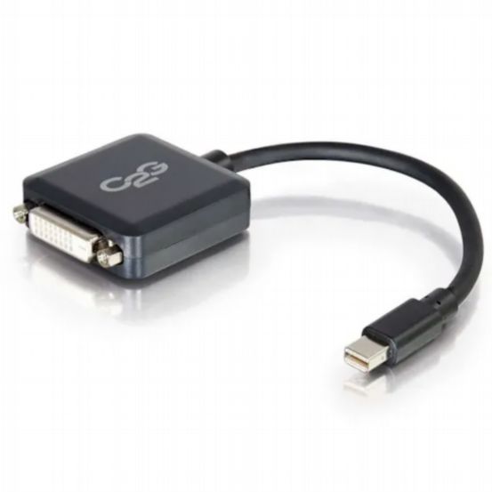 C2G 20cm Mini DisplayPort™ Male to Single Link DVI-D Female Adapter Converter – Black