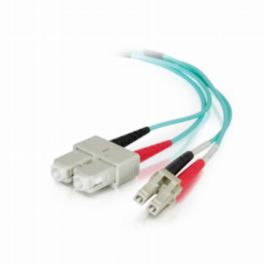 C2G C2G 10m SC-SC 10Gb 50/125 OM3 Duplex Multimode LSZH Fibre Optic Cable – Aqua
