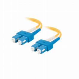 C2G C2G 1m LC-ST OS2 Duplex Singlemode Fibre Optic Cable - Yellow