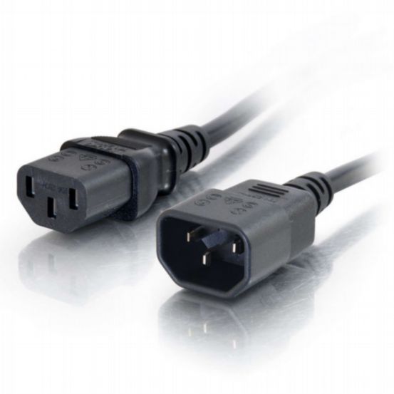 C2G 2m 18 AWG Computer Power Extension Cord (IEC320 C13 to IEC320 C14)