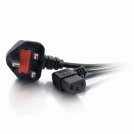 C2G C2G 5m 18 AWG 90 Degree Power Cable (IEC320C13R to BS1363)