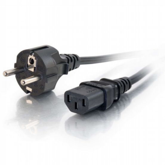 C2G 0.5m 16 AWG European Power Cord (IEC320C13 to CEE 7/7)