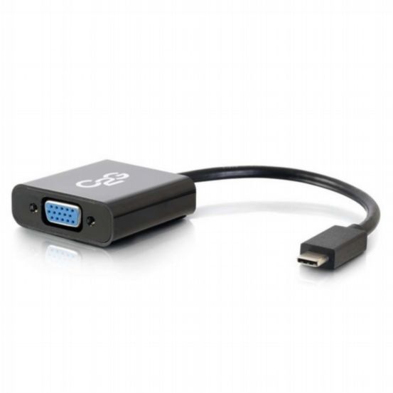C2G USB 3.2 USB-C® to VGA Video Adapter – Black