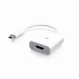 C2G C2G USB-C® to HDMI® Audio/Video Adapter Converter – 4K 60Hz – White
