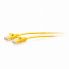 C2G C2G 1ft (0.3m) Cat6a Snagless UTP Slim Ethernet Patch Cable – Yellow