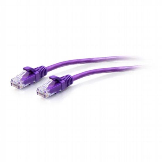 C2G 7ft (2.1m) Cat6a Snagless Unshielded (UTP) Slim Ethernet Patch Cable – Purple