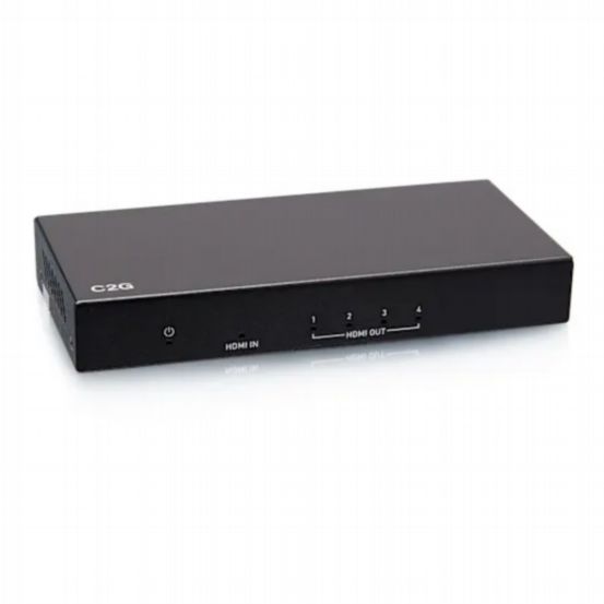 C2G 4-Port HDMI® Distribution Amplifier Splitter – 4K 60Hz