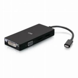C2G C2G USB-C® Multiport Adapter – 4-in-1 Video Adapter with HDMI®, DisplayPort™, DVI & VGA (4K 60Hz)