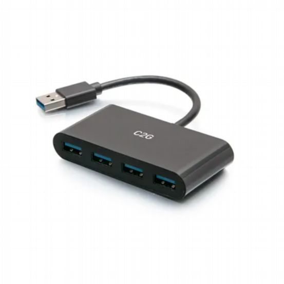 C2G 4-Port USB-A 3.0 Hub – SuperSpeed USB 5Gbps