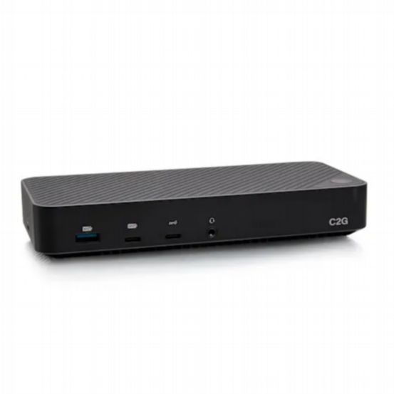 C2G USB-C® 11-in-1 Hybrid DisplayLink and DP Alt Mode Triple 4K Docking Station with HDMI®, DisplayPort™, Ethernet, USB, 3.5mm Audio & Power Delivery (100W)