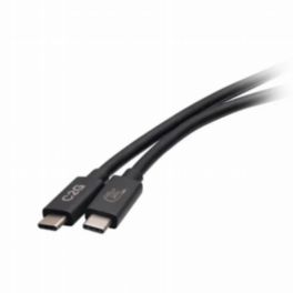 C2G C2G 3.3ft (1m) USB 4.0 USB-C to USB-C Cable – 240W Charging, Black