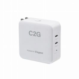 C2G C2G Dual USB-C® Power Adapter (UK, EU, US) – 65W