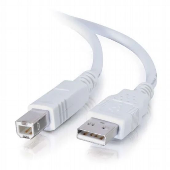 C2G 3.3ft (1m) USB 2.0 A/B Cable - White
