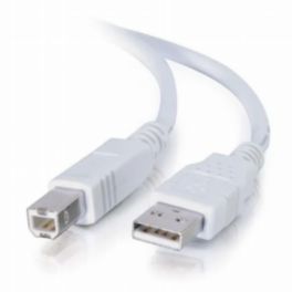 C2G C2G 16.4ft (5m) USB 2.0 A/B Cable - White