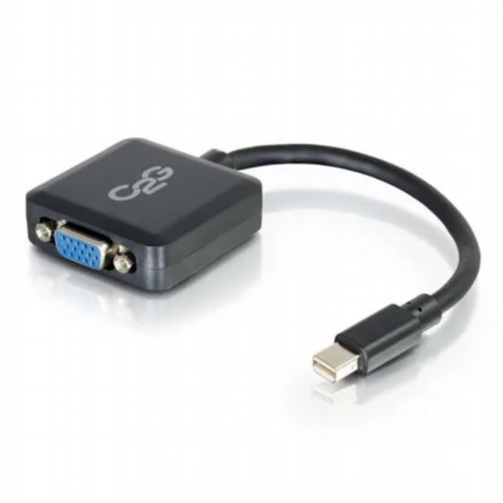 C2G 8in Mini DisplayPort™ to VGA Active Adapter Converter – Black
