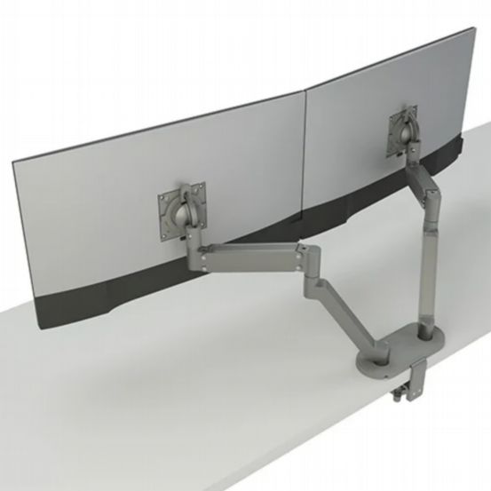 Chief Koncīs™ Monitor Arm Mount – Dual – Silver