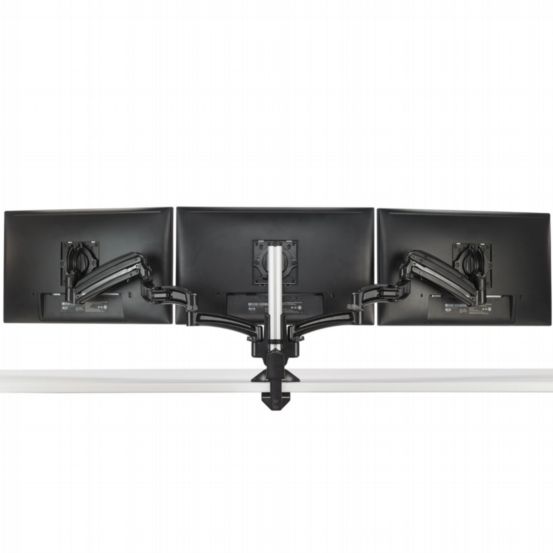 Chief KX Low-Profile Triple Monitor Arms – Column Desk Mount – Black