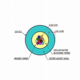 Cleerline Technology Multi Strand Micro Fibre Cable OM3 - 12 Strand 50/125 SSF In/Outdoor - LSZH-1000ft roll