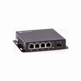 Cleerline Technology 1 x SFP to 4 x RJ45 PoE+ Gigabit Non-Managed Switch