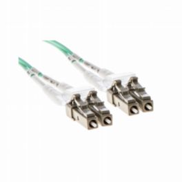Cleerline Technology Fibre Cable - Patch Multimode Aqua - Duplex - LC/UPC-LC/UPC - 3mm - Riser - OM3 - 2m