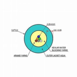 Cleerline Technology Multi Strand Micro Fibre Cable OM3 - 6 Strand 50/125 SSF In/Outdoor - LSZH - 1000ft roll