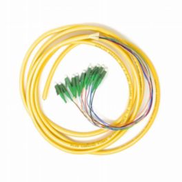 Cleerline Technology 12 Fiber Pigtails, LC/APC, 900 µm, 9 µm OS2, 1 m